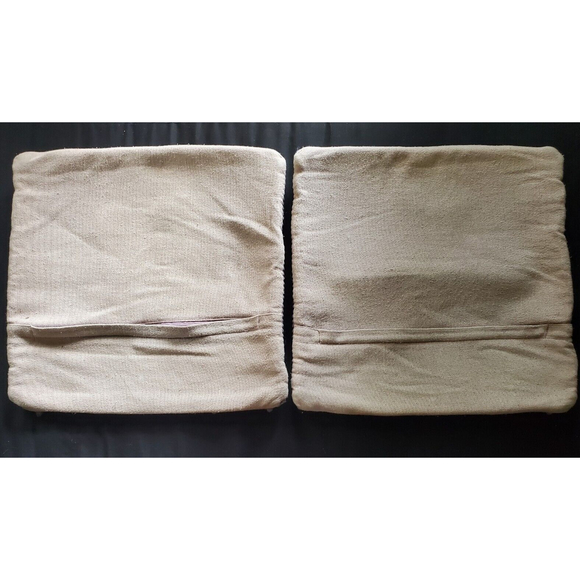 2x Hadley Wool Blend Throw Purple Pillow Covers Chevron w/Wear & Flaws - Picture 8 of 11